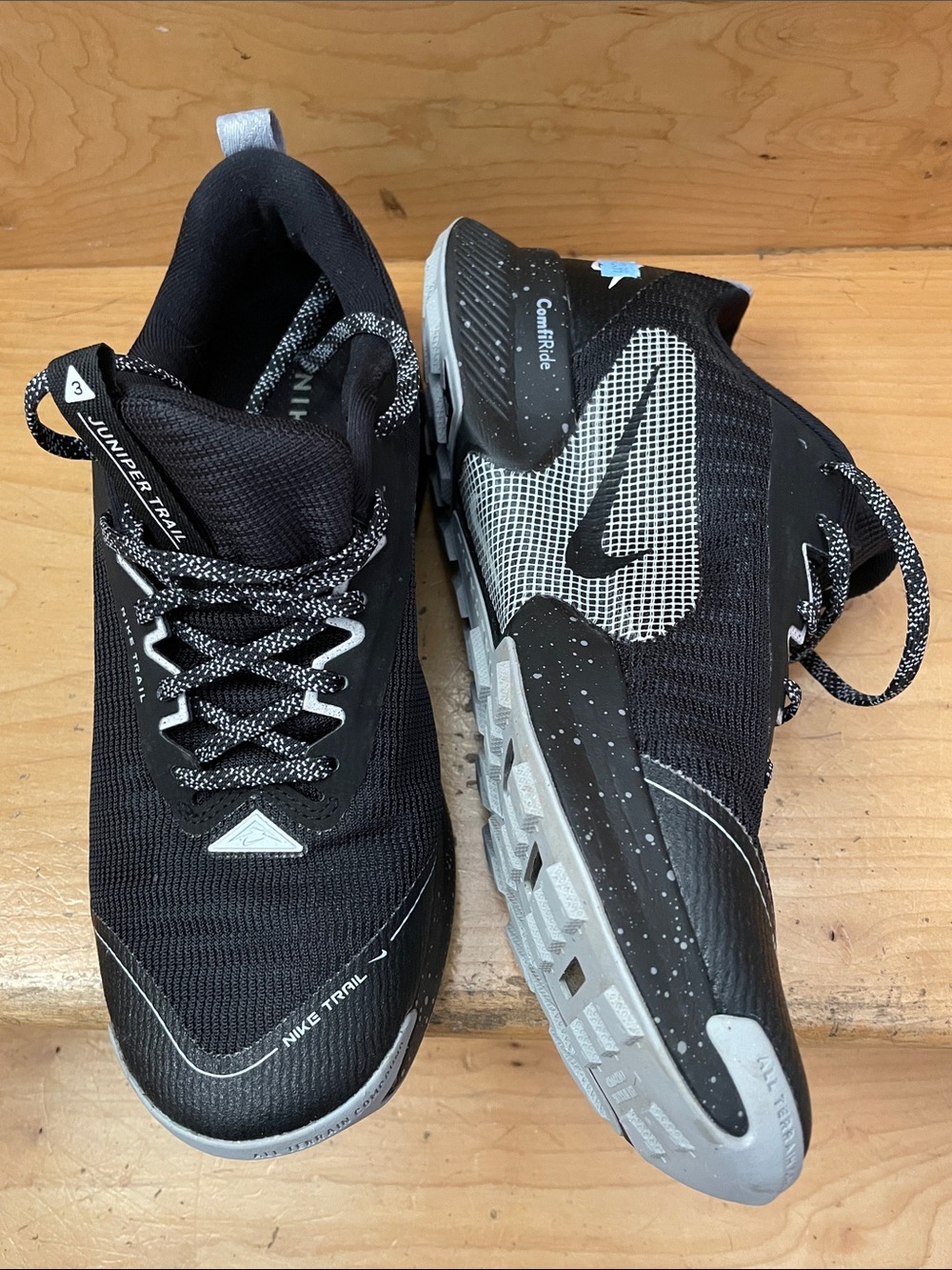 Nike | Juniper Trail 3 | Black/Wolf Grey |Size 9.5 | Running Shoe | FQ0902-001